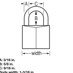 Solid Body Padlock